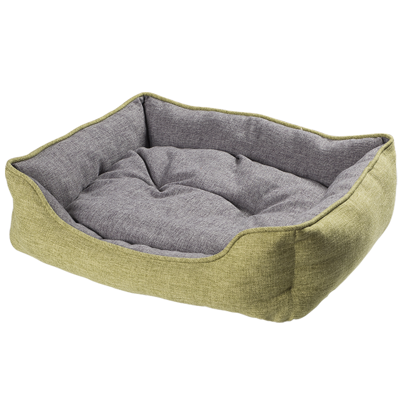 HY-02 Faux Linteum Rectangulum Cuddler Dog Bed
