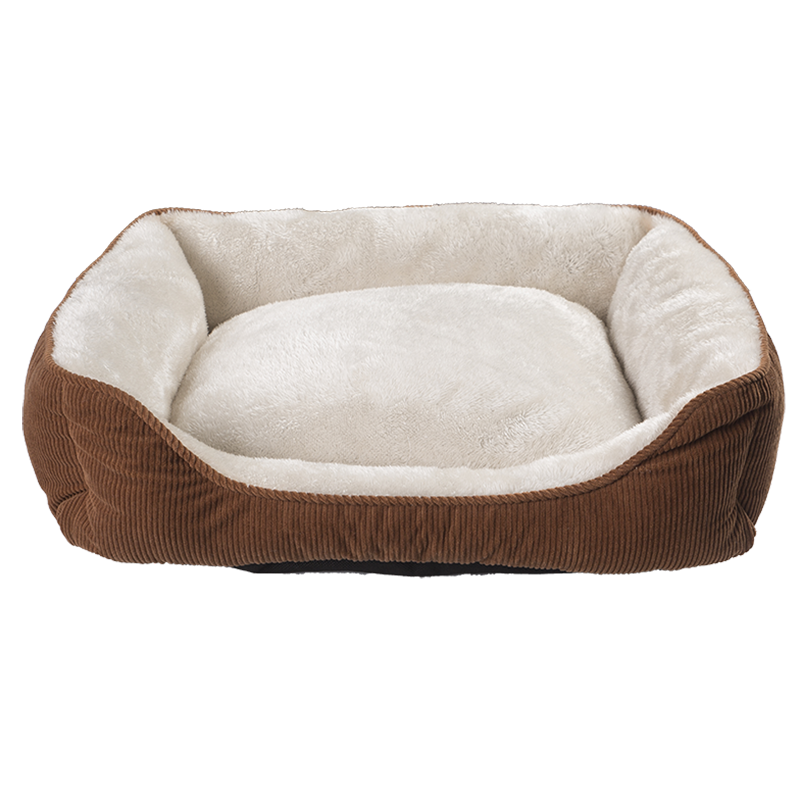 HY-03 Corduroy Rectangulum Cuddler Dog Bed